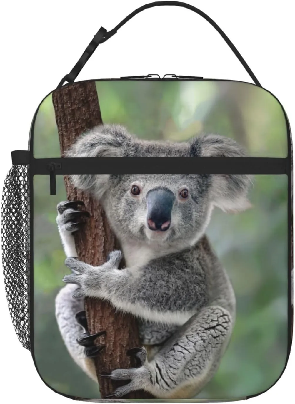 SARA NELL Cute Koala Lunch Box Funny Animal on Branches Lunch Bag Insulated Reusable Portable Lunch Tote Cooler Bag for Men Women Teens Kids, Office Work School Travel Lunchbox