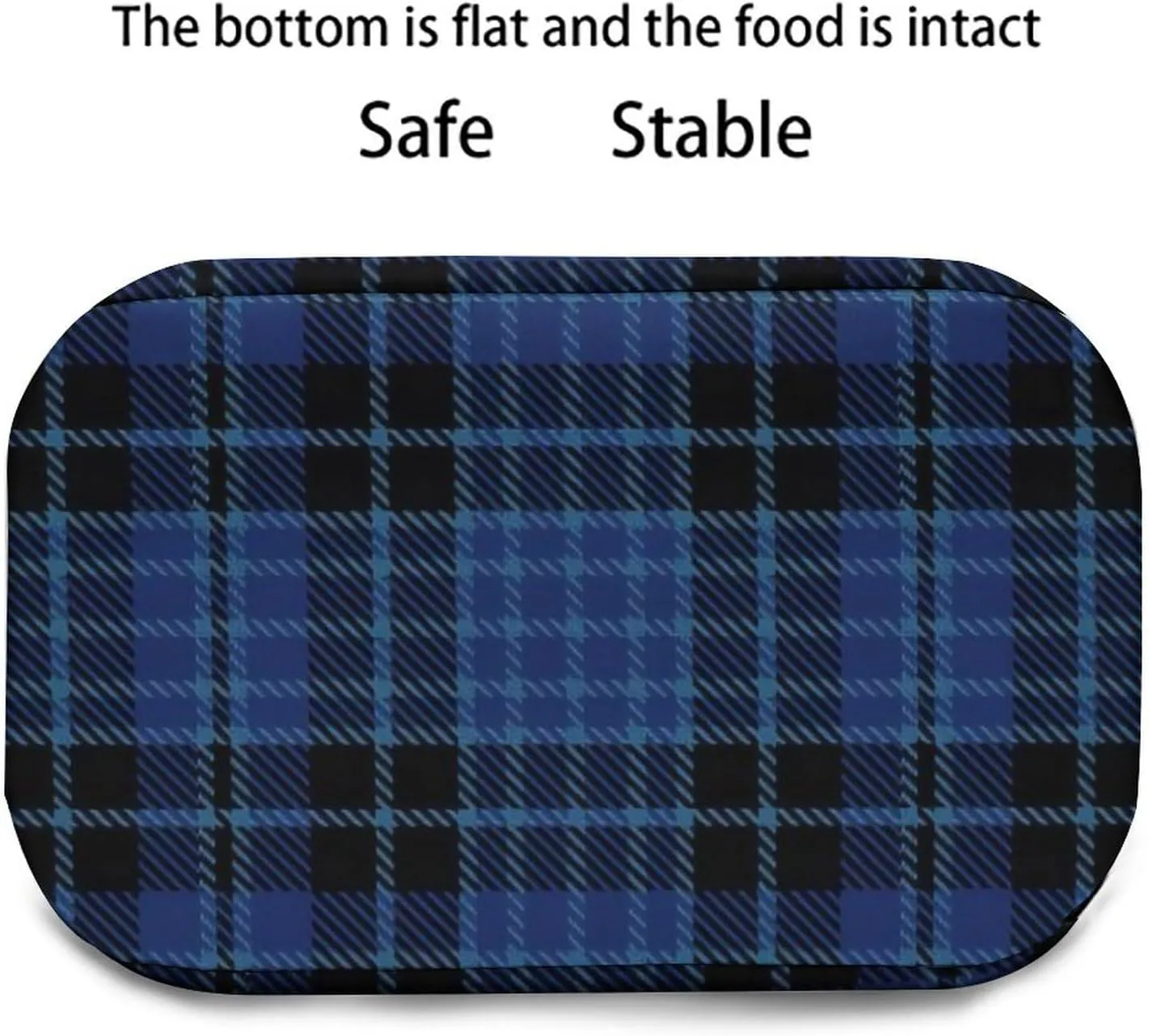 Scottish Clergy Blue Black White Tartan Adjustable Shoulder Strap Insulated And Leak Proof Premium Lunch Bag Unisex