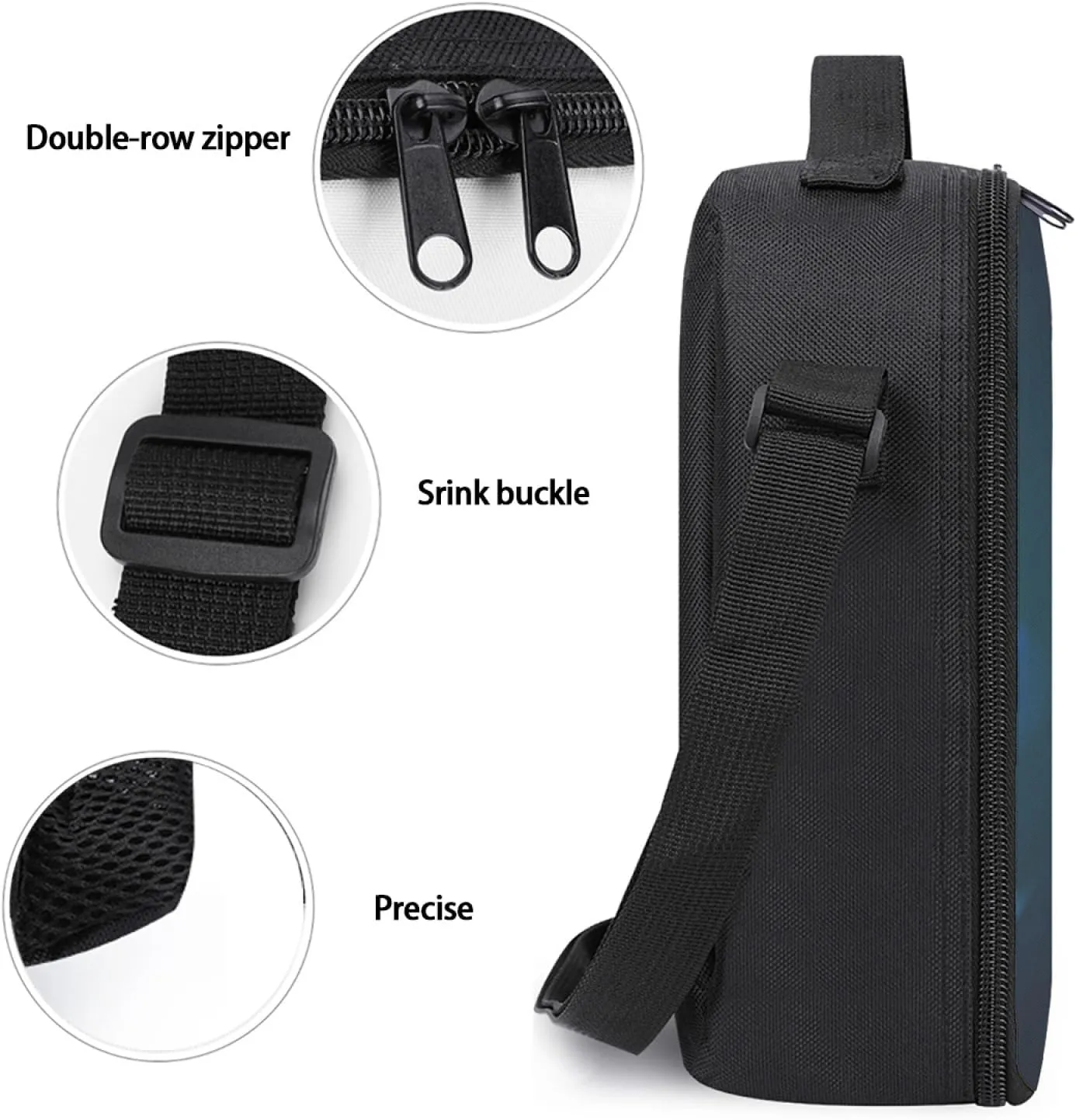 Sea Turtle Lunch Box Insulated Lunch Bag for Women Men Reusable Large Capacity Lunchbox with Shoulder Strap Small Leakproof Cooler Food Bento Tote Bag for Work Travel Picnic