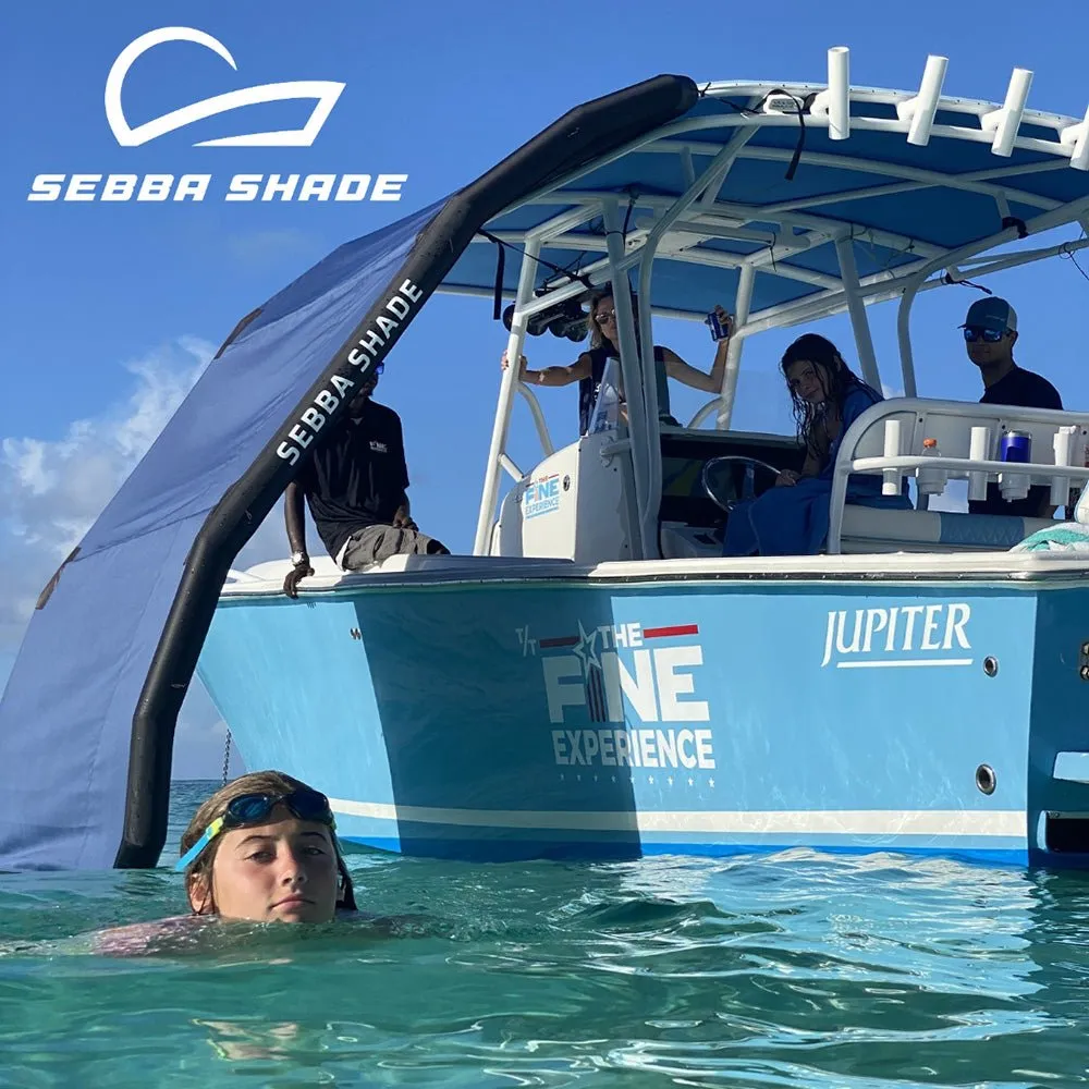 Sebba Shade 8 x 12 ft. White Sun Shade f/Boats 26' 