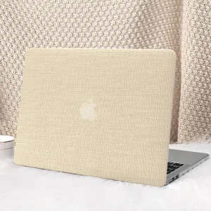 Seorsok Compatible with MacBook Pro 13 inch Case M2 2023,2022,2021-2016 A2338 M1 A2251 A2289 A2159 A1989 A1708 A1706,Elegant Leather Plastic Hard Shell Case with Transparent Keyboard Cover,Khaki