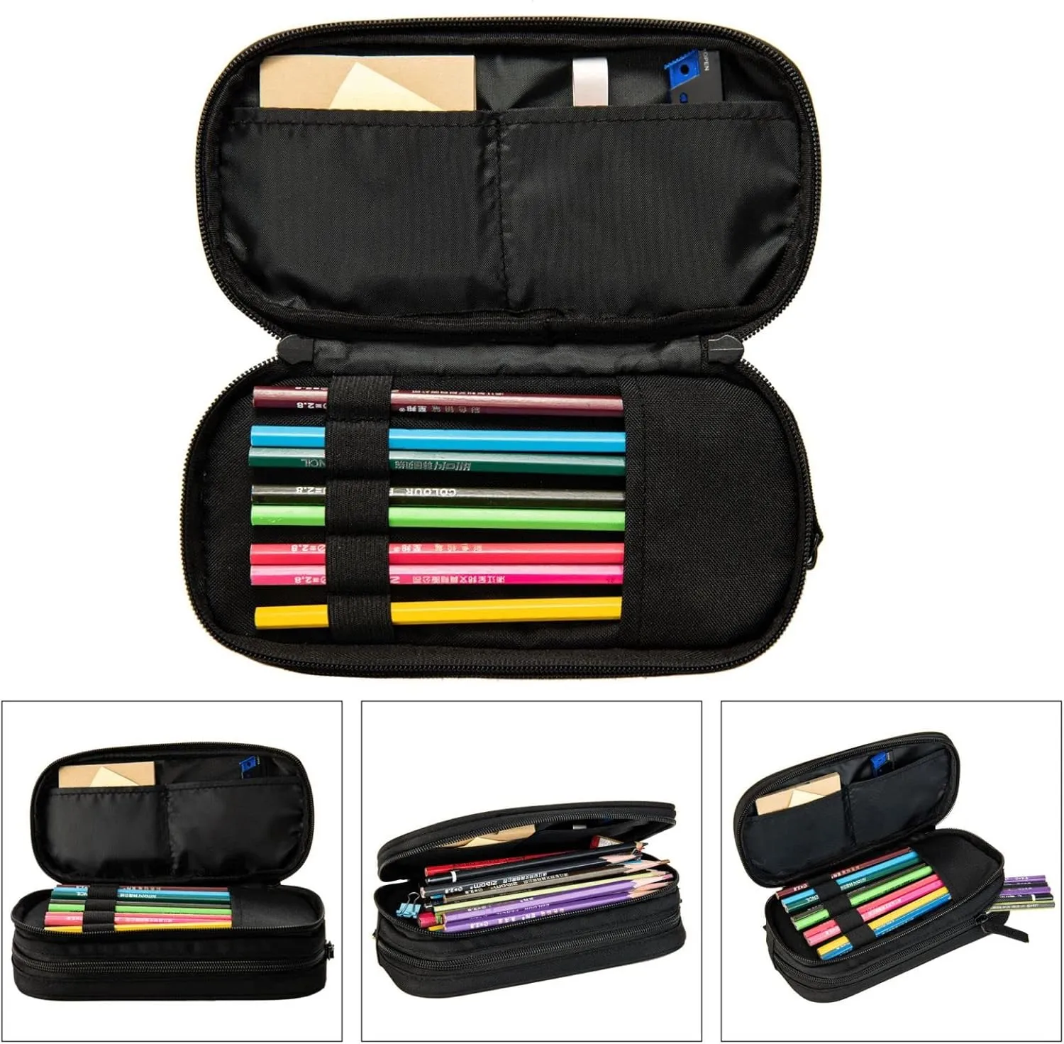 Serape Rainbow Stripes Mexican Pattern Multifunctional Pocket Backpack Crossbody Lunch Bag Pencil Case 3Pcs Set Large Capacity Backpack
