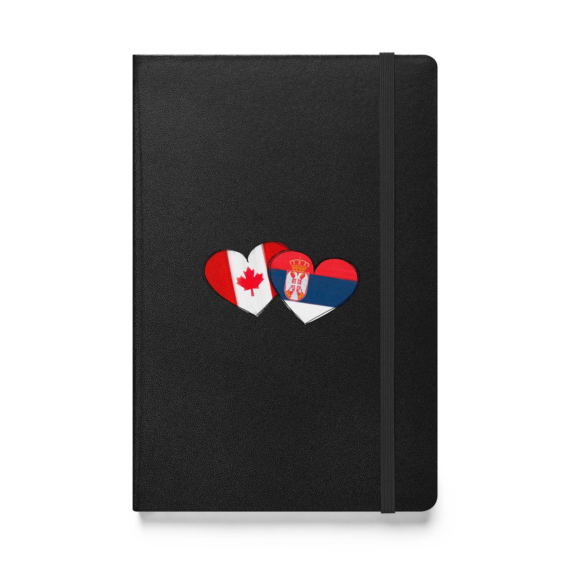 Serbian-Canadian Heart Hardcover Notebook