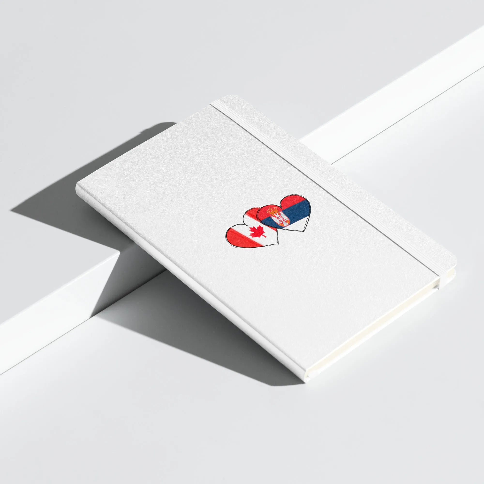 Serbian-Canadian Heart Hardcover Notebook