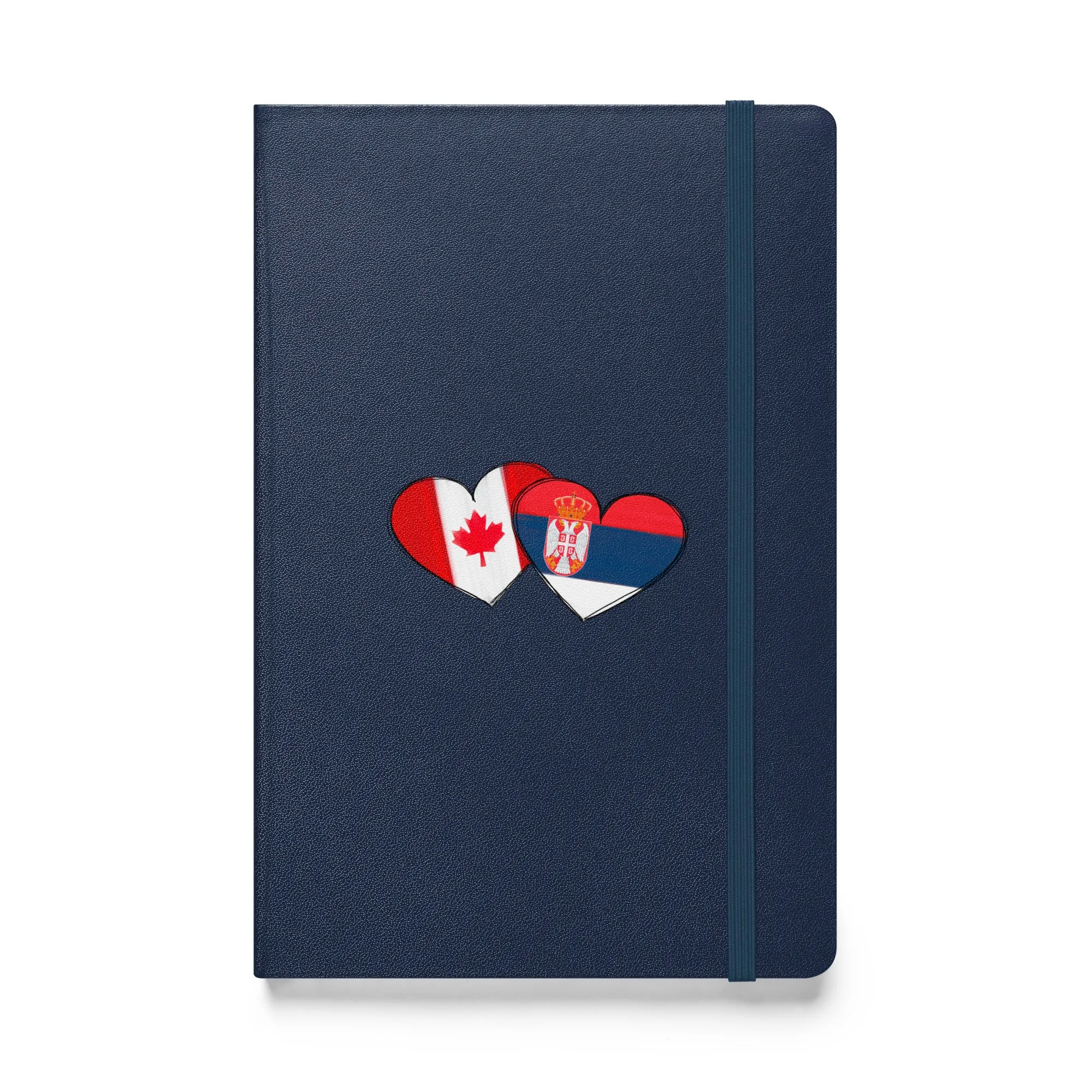 Serbian-Canadian Heart Hardcover Notebook