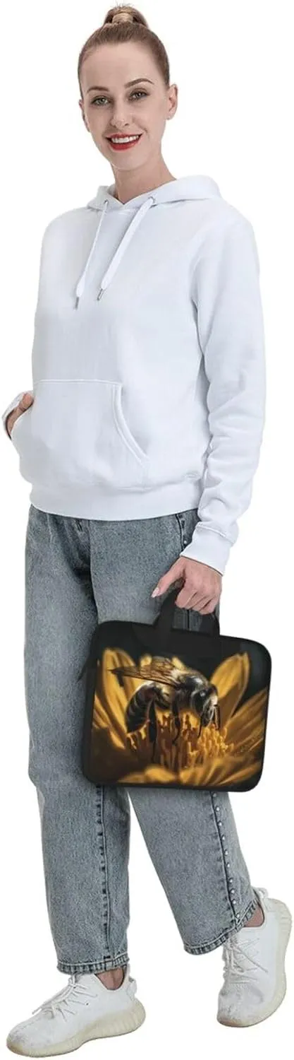 Serious Bee Laptop Bag Laptop Messenger Shoulder Bag Travel Computer Bag for Women Men