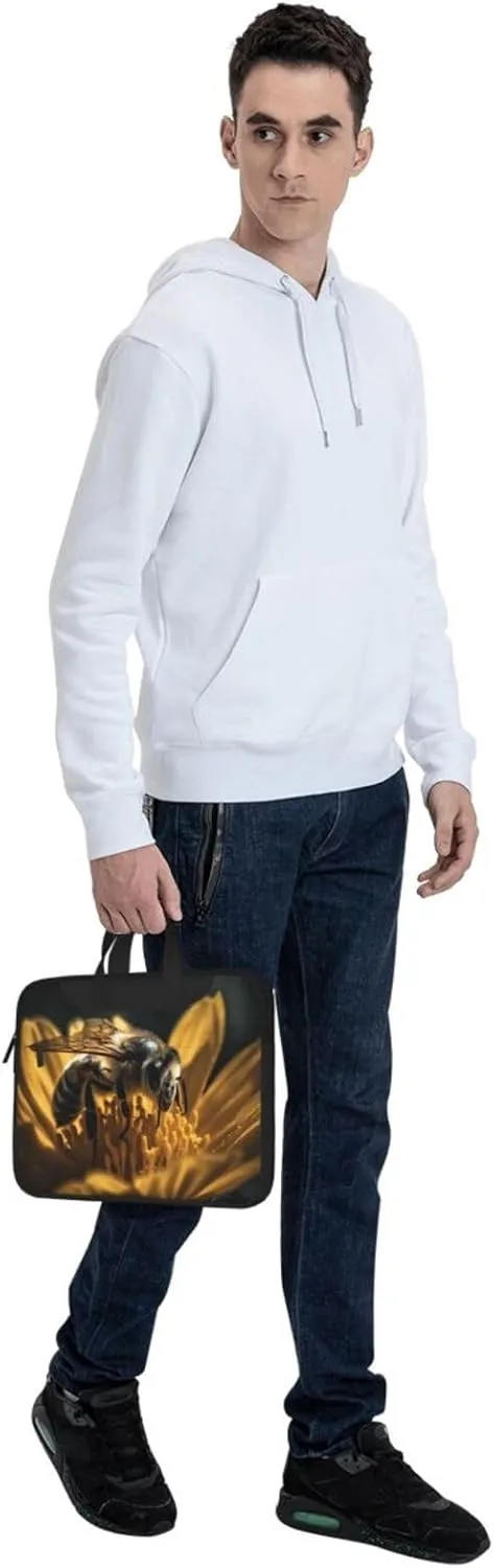 Serious Bee Laptop Bag Laptop Messenger Shoulder Bag Travel Computer Bag for Women Men