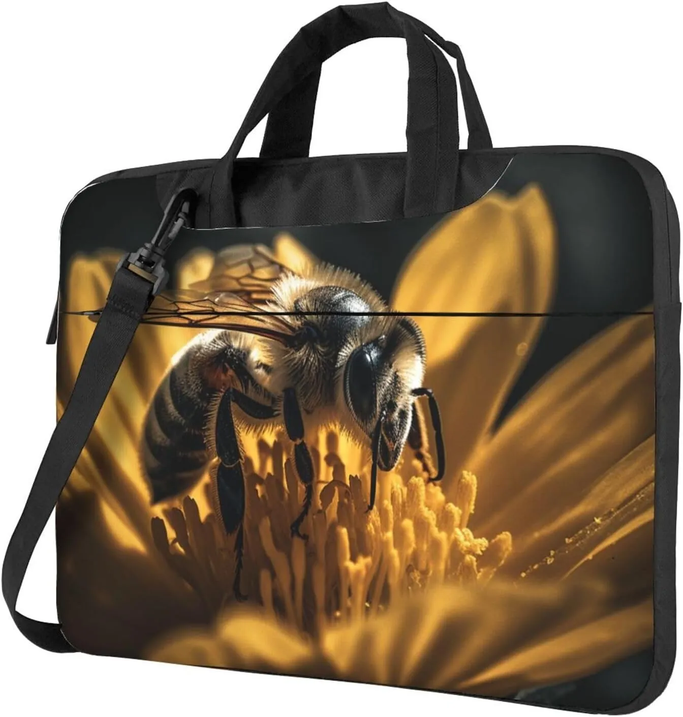 Serious Bee Laptop Bag Laptop Messenger Shoulder Bag Travel Computer Bag for Women Men