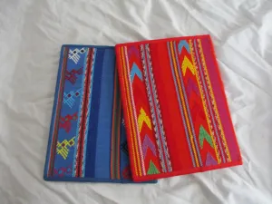 Set Lot 2 NEW GUATEMALA Notebook Journal COVER RED BLUE 9.5 x7" Writer Gift