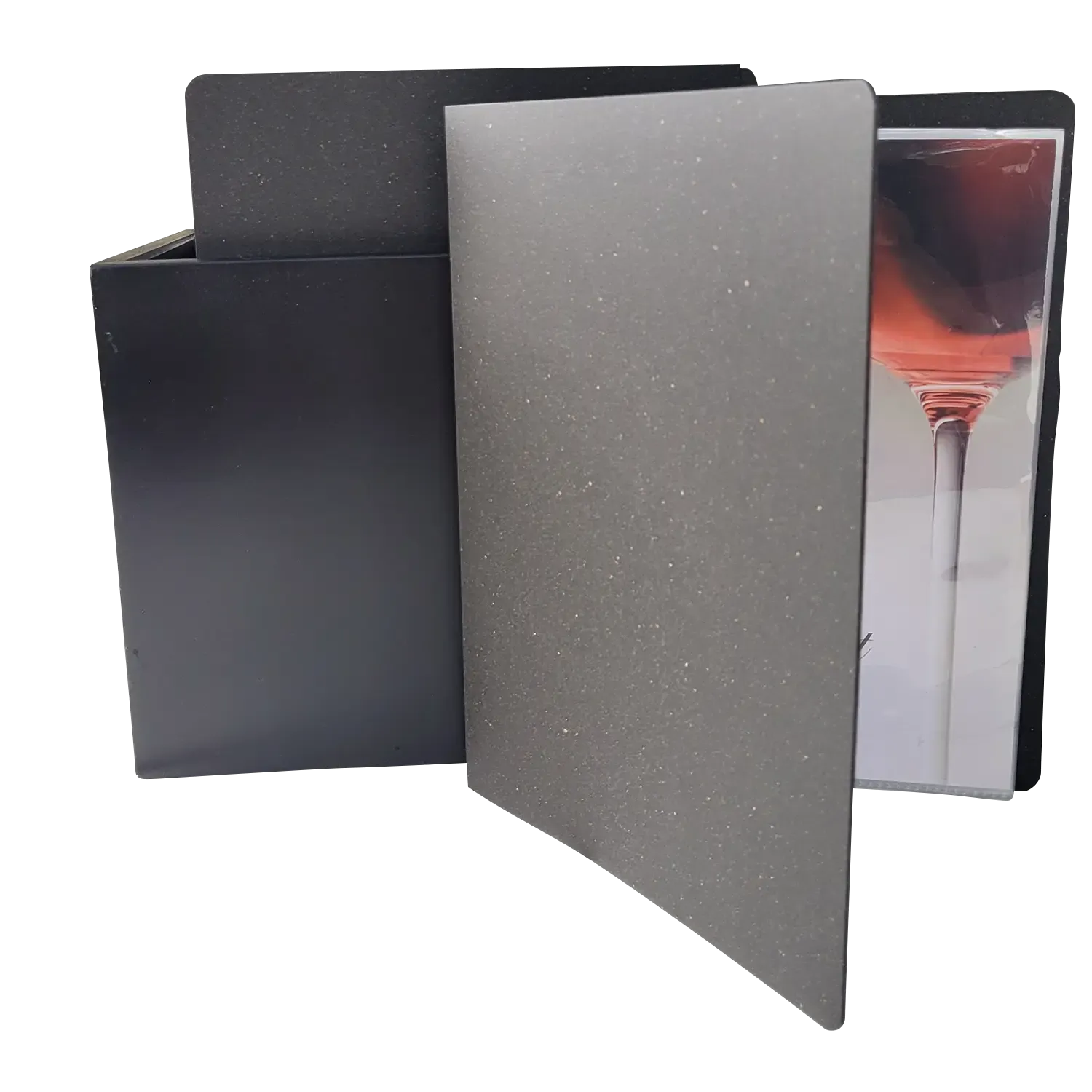 Set of 25 A5 Leather Menu Binders with or without pockets