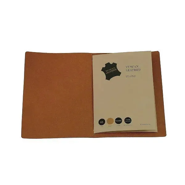 Set of 25 A5 Leather Menus Black or Light Tan with or without pockets