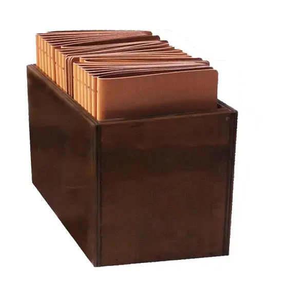 Set of 25 A5 Leather Menus Black or Light Tan with or without pockets