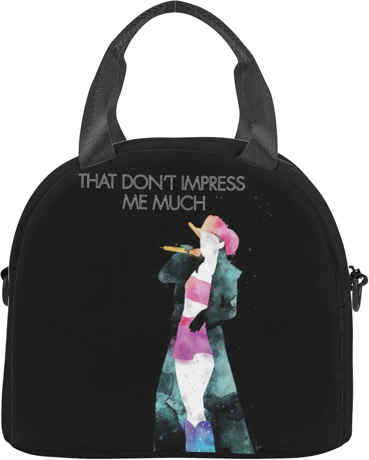 Shania Music Twain Men Women Lunch Bag Insulated Reusable Handheld Crossbody Portable Lunch Box Adult Lunch Box Suitable For Office Work Travel