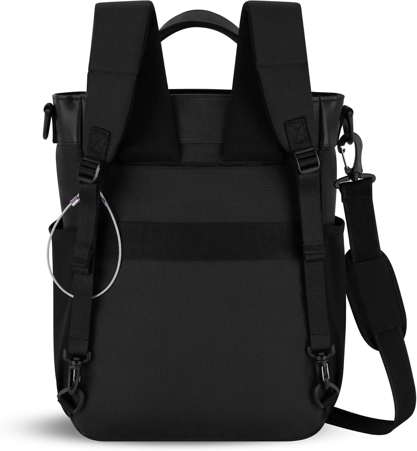 Sherpani Soleil, Anti Theft Convertible Backpack, 3 in 1 Tote Bag, Crossbody Bag, Cross Body Purse, 18L Travel Backpack, Travel Gifts for Women, RFID Protection, Fits 15” Laptop (Sakura)