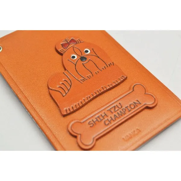 Shih Tzu Champion Dog Leather Commuter Pass/Passcard Holders