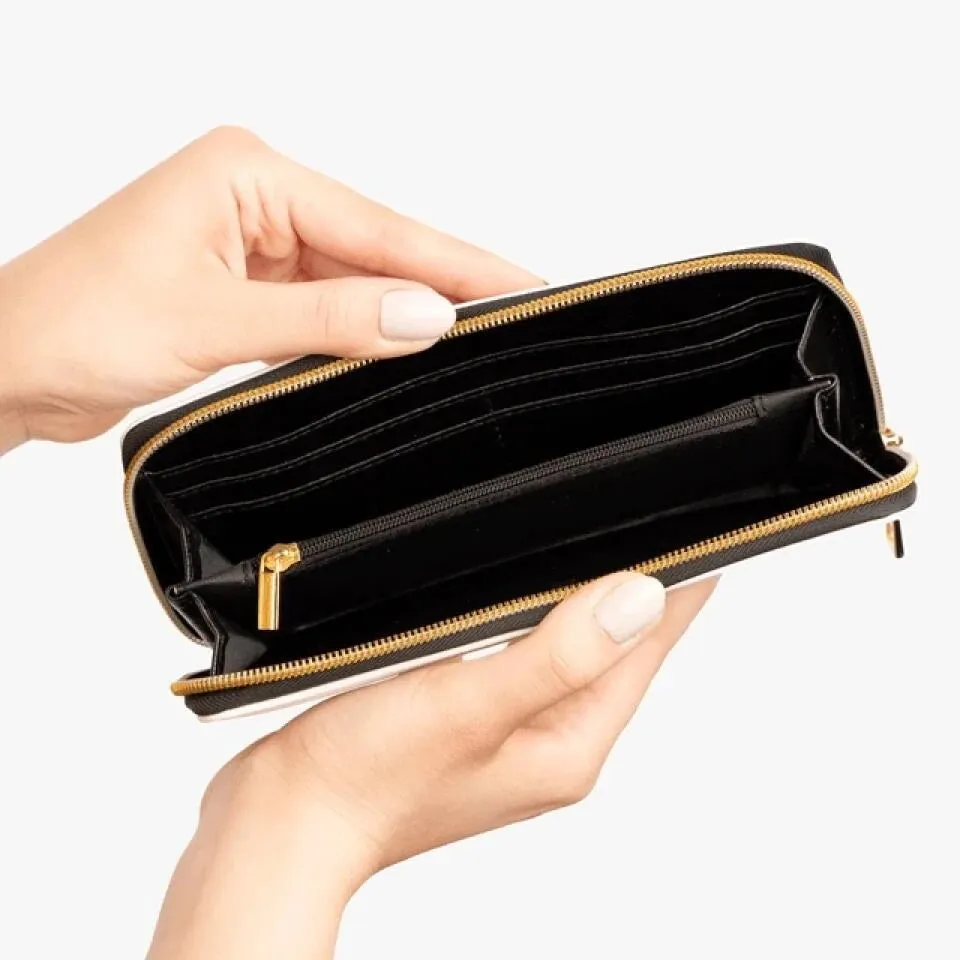 Shineful Leather Clutch Purse With Wristlet Strap Handle Enchanted Autumn Butterfly