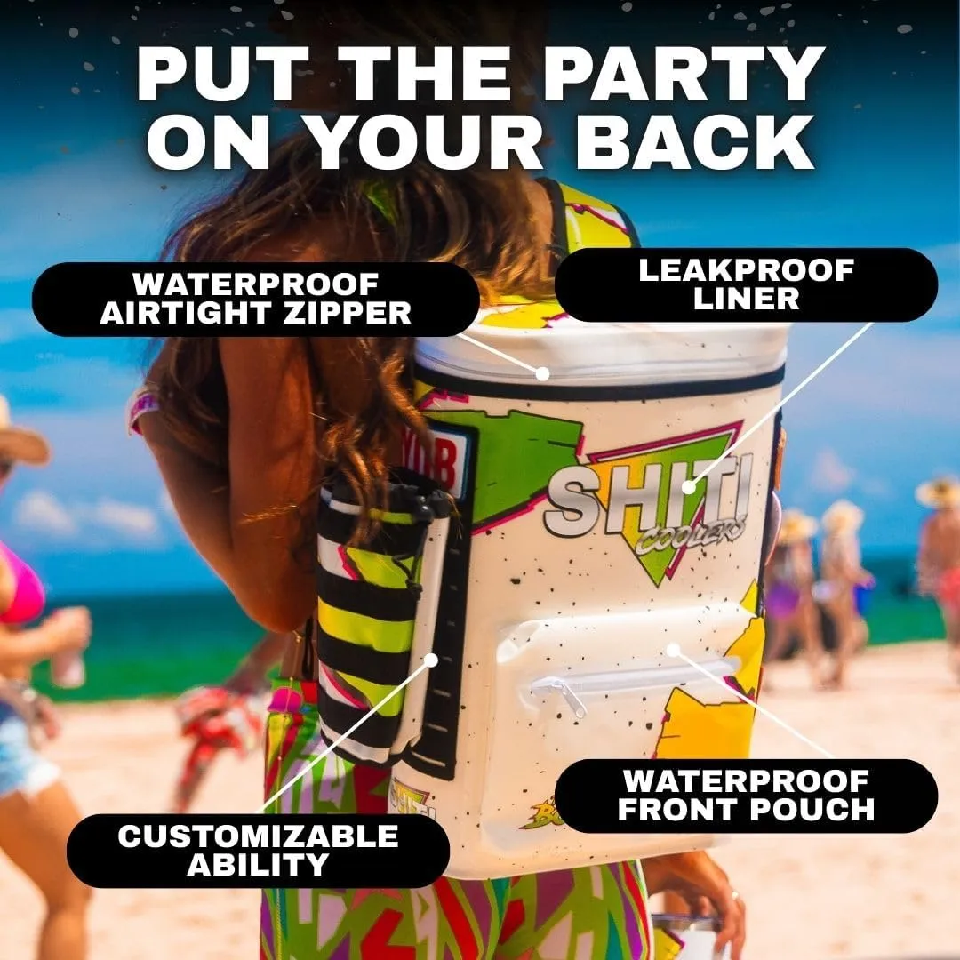 SHITI Coolers Cooler for Camping, Travel, Beach, Soft Lunch Box for Food, Drinks & Ice, Portable, Waterproof 24 Hr Insulated Bag with Shoulder Straps, Customizable