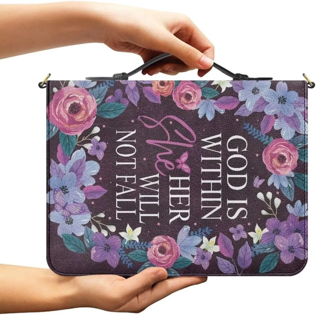 Shoulder Strap Bag Bible Carrying Case for Church Services Bible Cover with Adjustable Strap