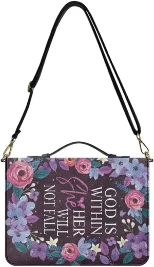 Shoulder Strap Bag Bible Carrying Case for Church Services Bible Cover with Adjustable Strap