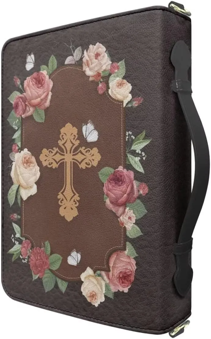 Shoulder Strap Bag Bible Carrying Case for Church Services Bible Cover with Adjustable Strap