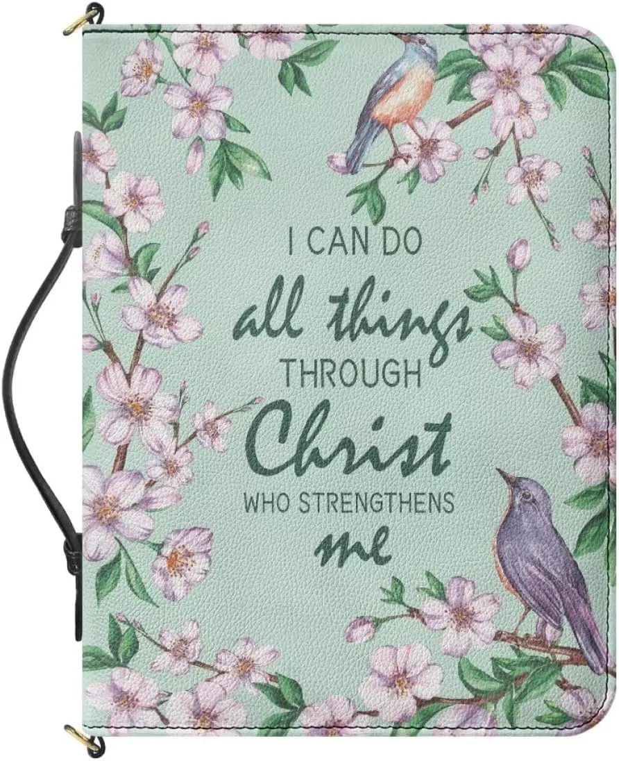 Shoulder Strap Bag for Women Bible Bag for Women Bible Cover Bible Case with Handle Zipper Handbag Gift for Mom