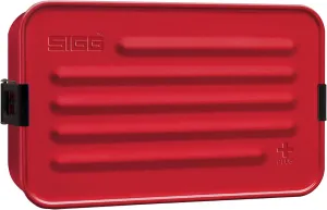SIGG - Metal Lunch Box Plus - Food Container with Compartments - Swiss Design - Dishwasher Safe - Ultra Light - S/L