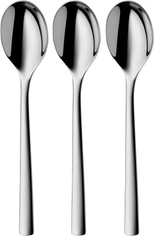 Silit Trend 8.3 Inch Dinner Spoons Set, 3 Pieces, Polished Stainless Steel, Rustproof, Tablespoon, Soup Spoon, Scratch Resistant, Dishwasher Safe, Durable