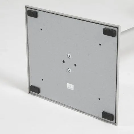 Silver A4 Free Standing Snap Frame Display Stand with Adjustable Orientation - 1000mm High x 250mm Wide