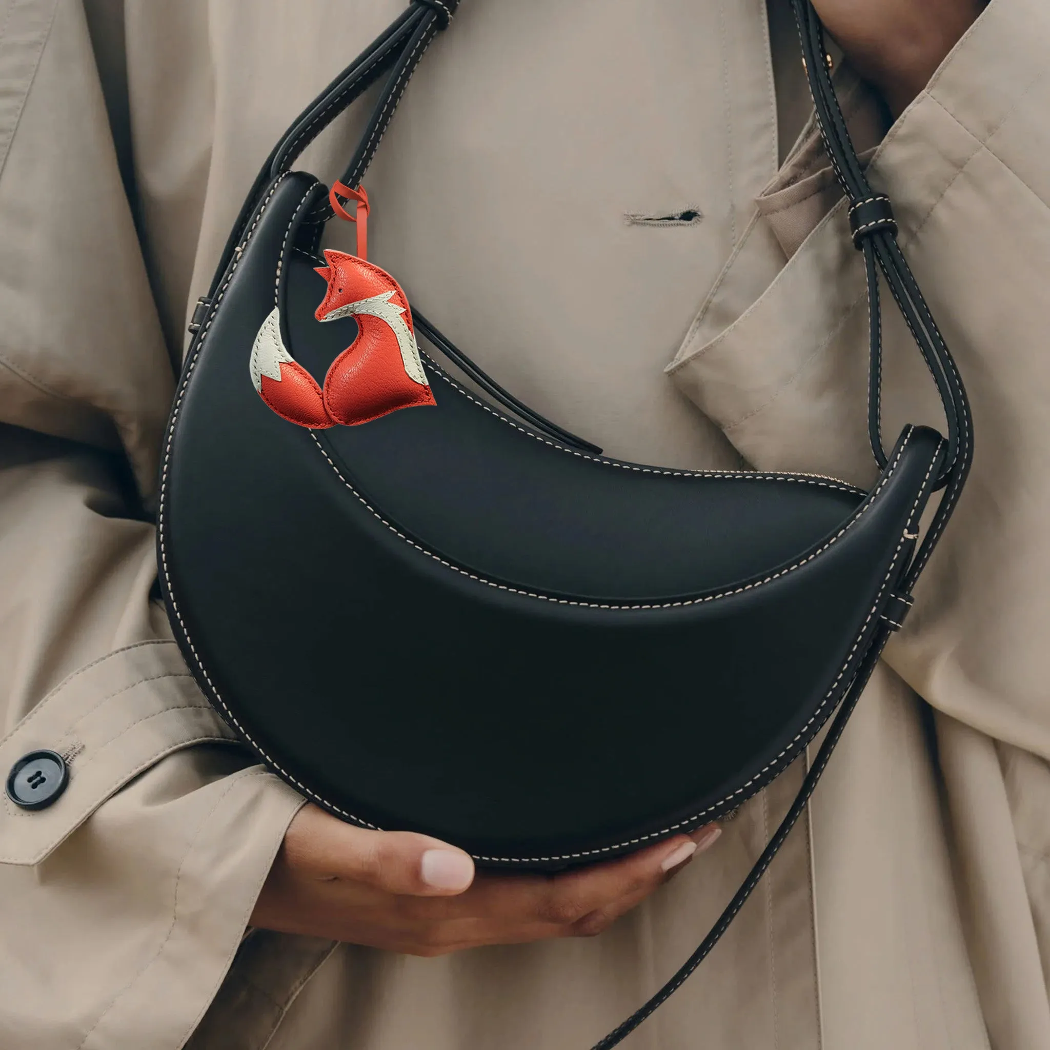 SITTING FOX BAG CHARM