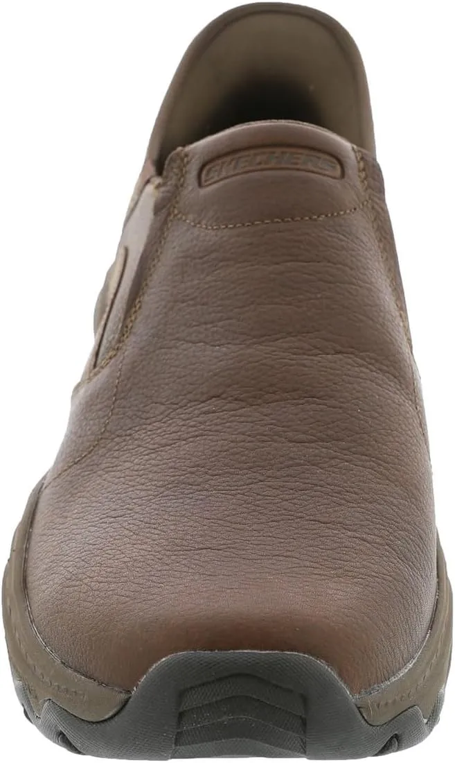 Skechers USA Men's Craster-Lanigan 204847 Twin Gore Round Toe Leather Slip-Ins