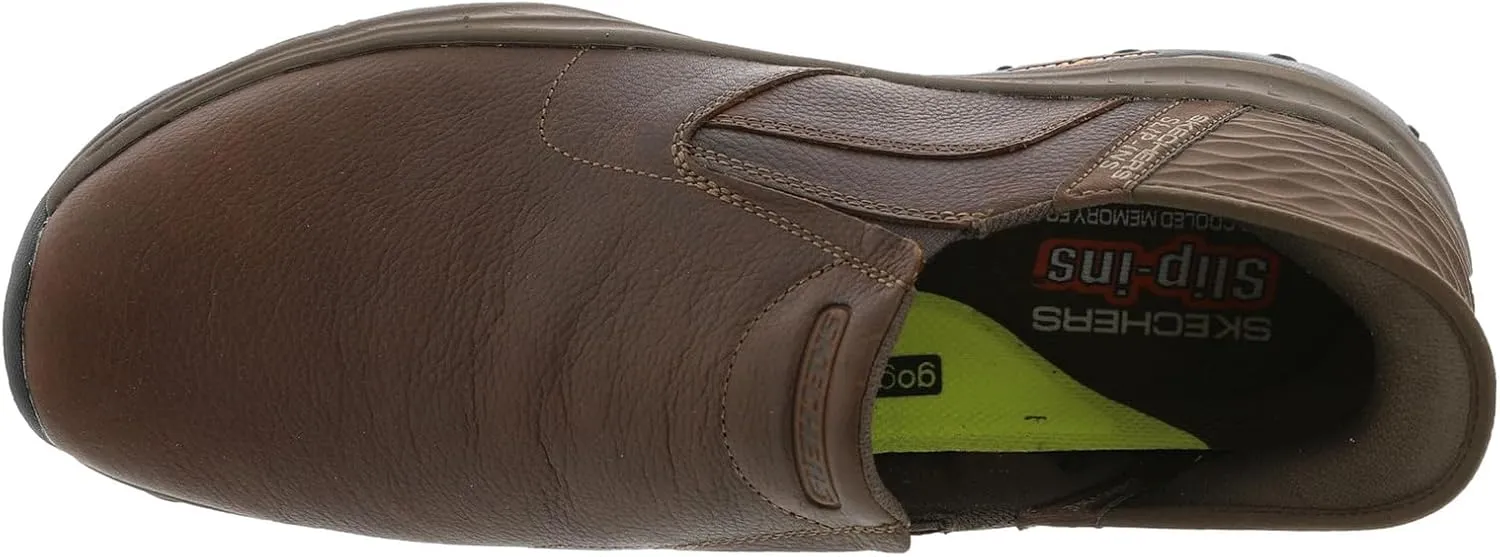 Skechers USA Men's Craster-Lanigan 204847 Twin Gore Round Toe Leather Slip-Ins
