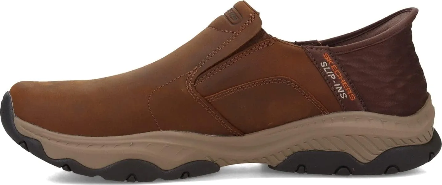 Skechers USA Men's Craster-Lanigan 204847 Twin Gore Round Toe Leather Slip-Ins