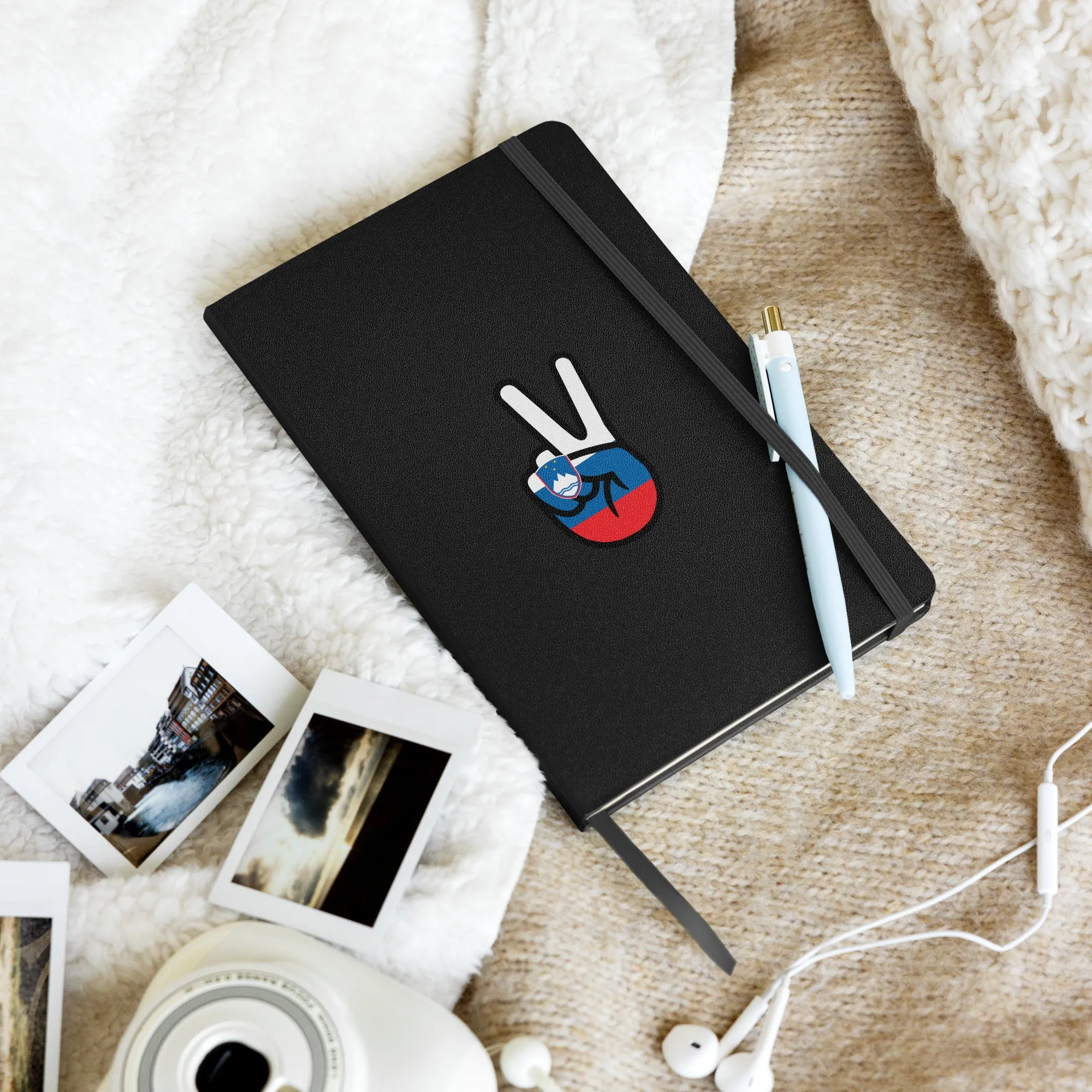 Slovenian Peace Flag Hardcover Notebook