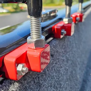Smackdown 90-Degree Powder-Coated Aluminum Lockdown Rod Holder Base for Tracker, Lowe, Lund, Ranger, Ambush Boats and More