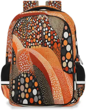 Small Backpack for Women, Watercolor Explosion Travel Backpack Multi Compartment Carry On Backpack Ethnic Pattern Waterproof Backpack Cute Book Bags With Chest Strap for Women Men