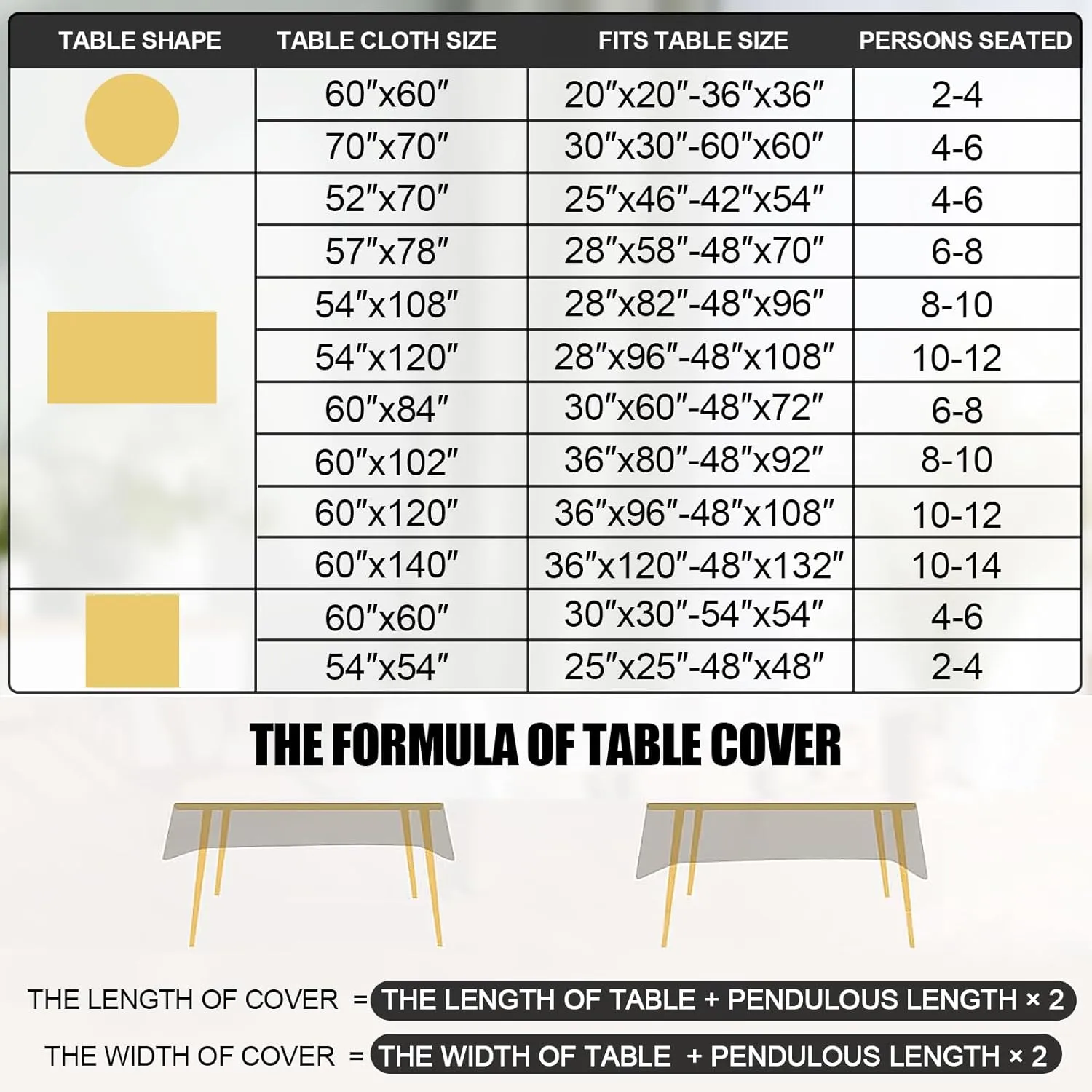 Smiry Rectangle Table Cloth, Waterproof Heavy Duty Vinyl Tablecloths, Wipeable Washable Table Cover for Kitchen and Dining Room (Beige, 60" X 84")