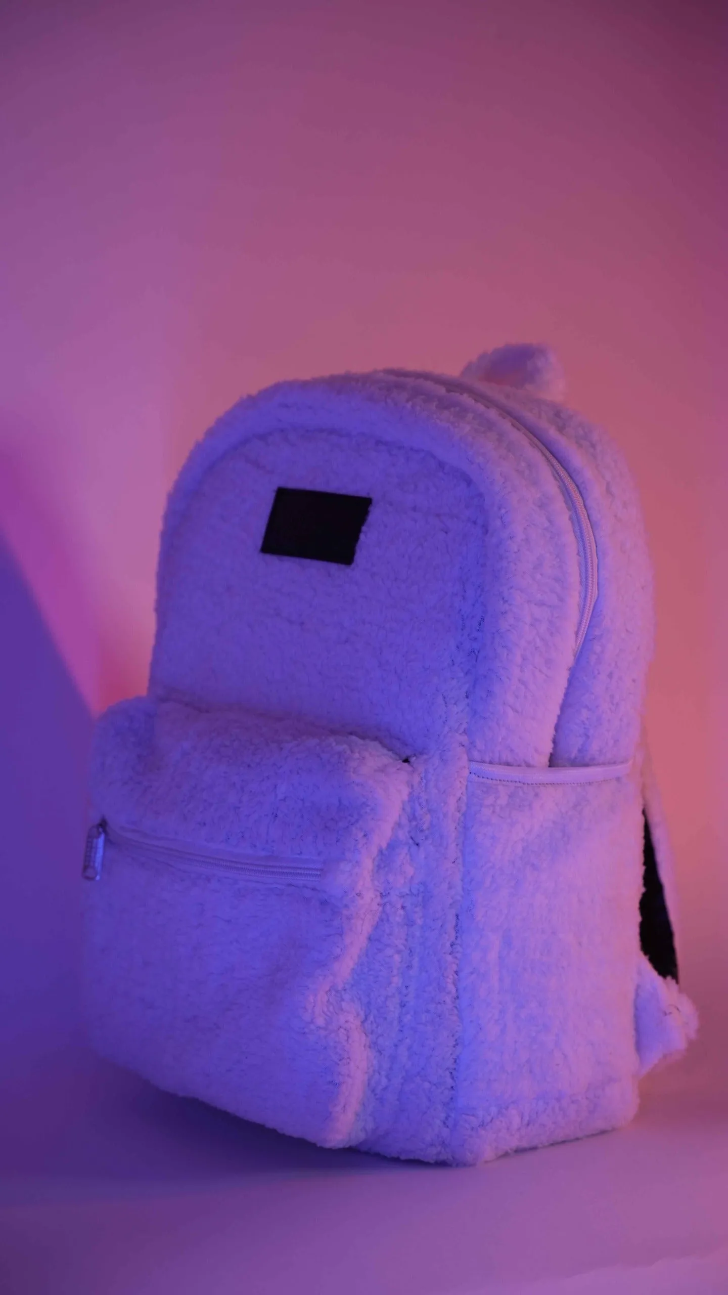 Snow White Sherpa 2 Separate Laptop Section Backpack S11 // Water Resistant