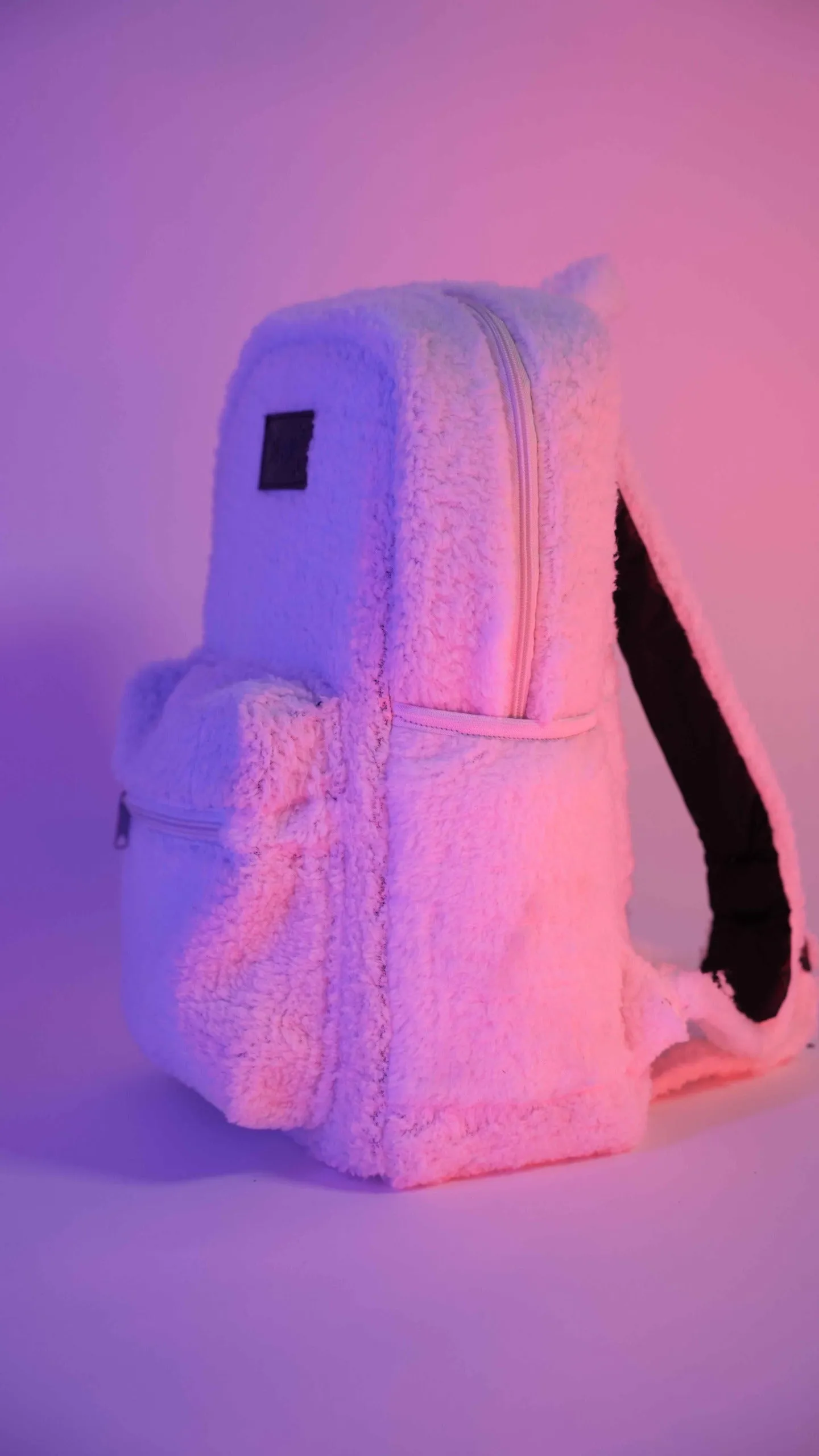 Snow White Sherpa 2 Separate Laptop Section Backpack S11 // Water Resistant