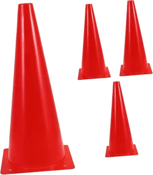 Soccer Cones for Drills 4pcs Plastic Training Cones Markers for Field Basketball Court Boys and Girls Sports Activity