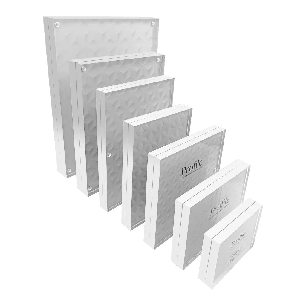 Solid Acrylic Sign Block Display Frames