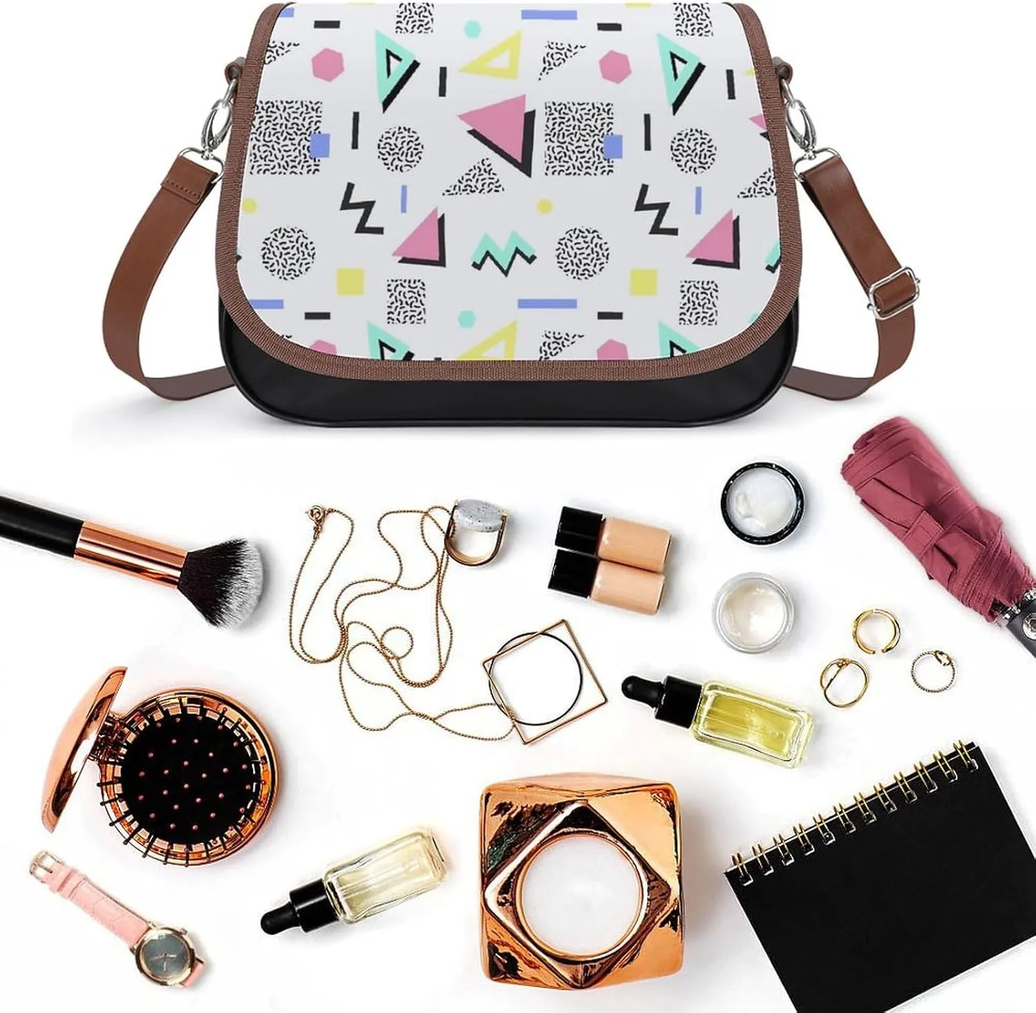 Southwest Canyons Diamon Fashionable And Durable Portable Leather Shoulder Bag