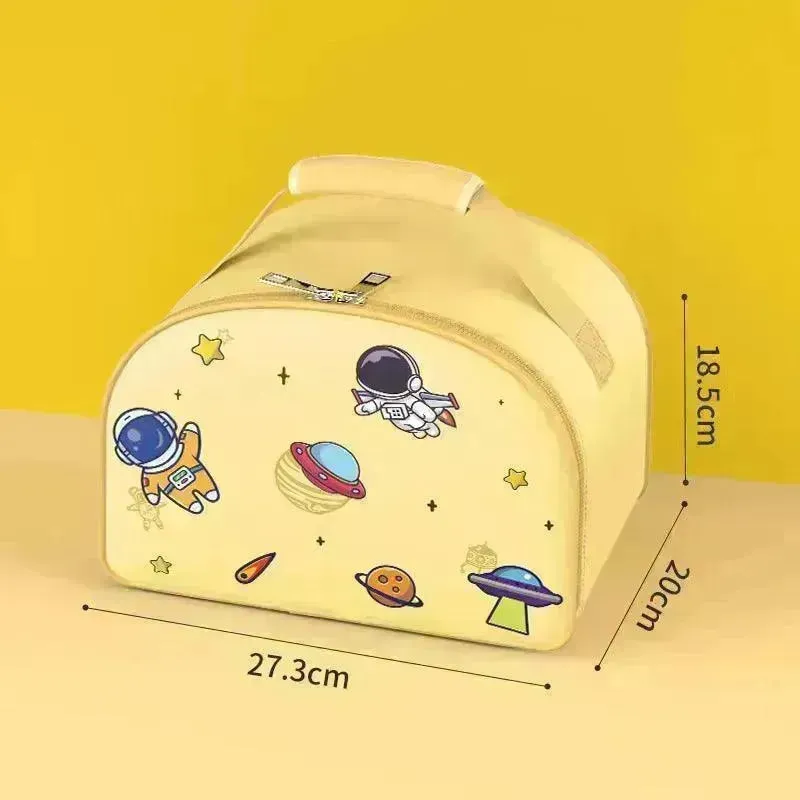 Space Themed Insulated Lunch Box with Bag