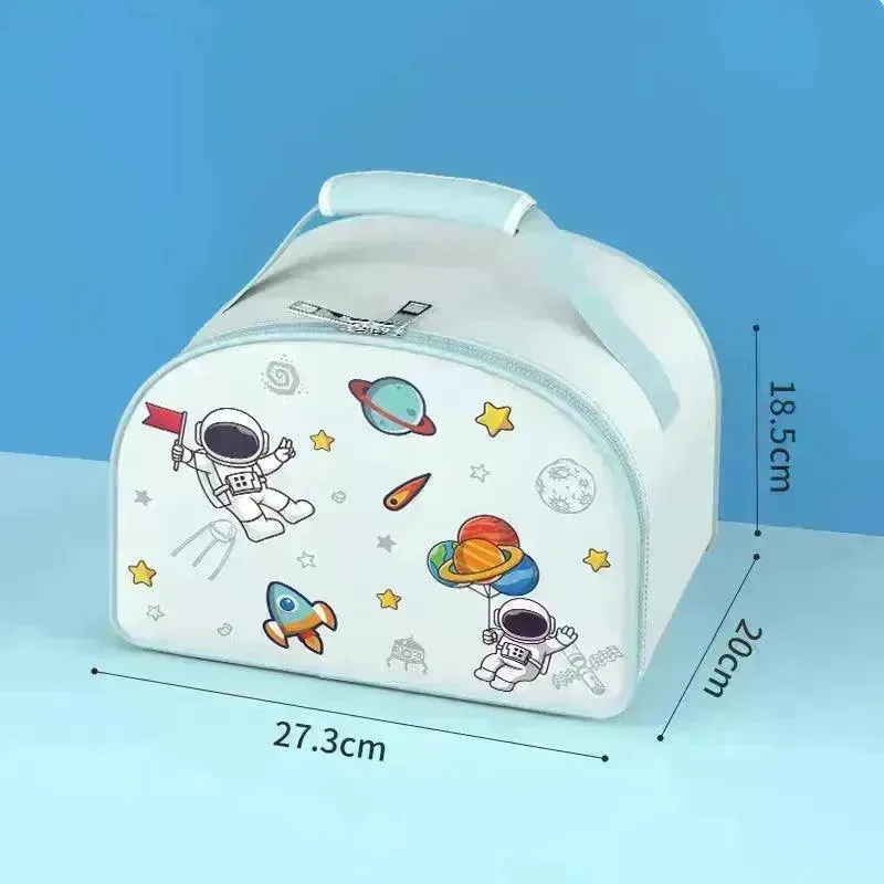 Space Themed Insulated Lunch Box with Bag