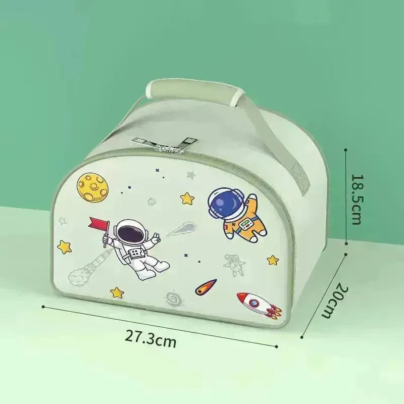 Space Themed Insulated Lunch Box with Bag