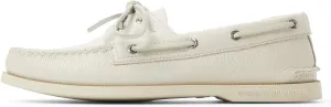 Sperry Men's Authentic Original 2-Eye Boat Shoe, White, 11 Wide