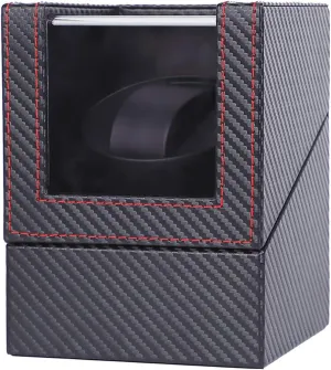 Spinner winding box Watch Winders - Carbon Motor Shaker Watch Winder Holder Automatic Mechanical Watch Winding Box Turntable Swinger Watch Storage Box Rotating Placer Household Mute Quiet and well ope