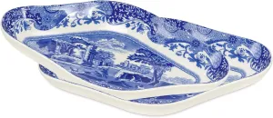 Spode Blue Italian Pickle Dishes | Set of 2 Serving Trays for Appetizers and Hors D'oeuvres | 8.5 x 5.5 Inch | Blue and White | Made of Porcelain | Microwave and Dishwasher Safe