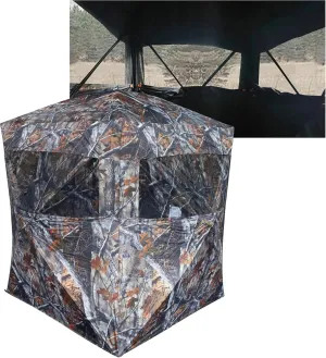 SPUR Collector 2-3 Person Hunting Blind, Portable Ground Blind with Silent Sliding Window, Portable Durable Hunting Tent for Deer & Turkey Hunting