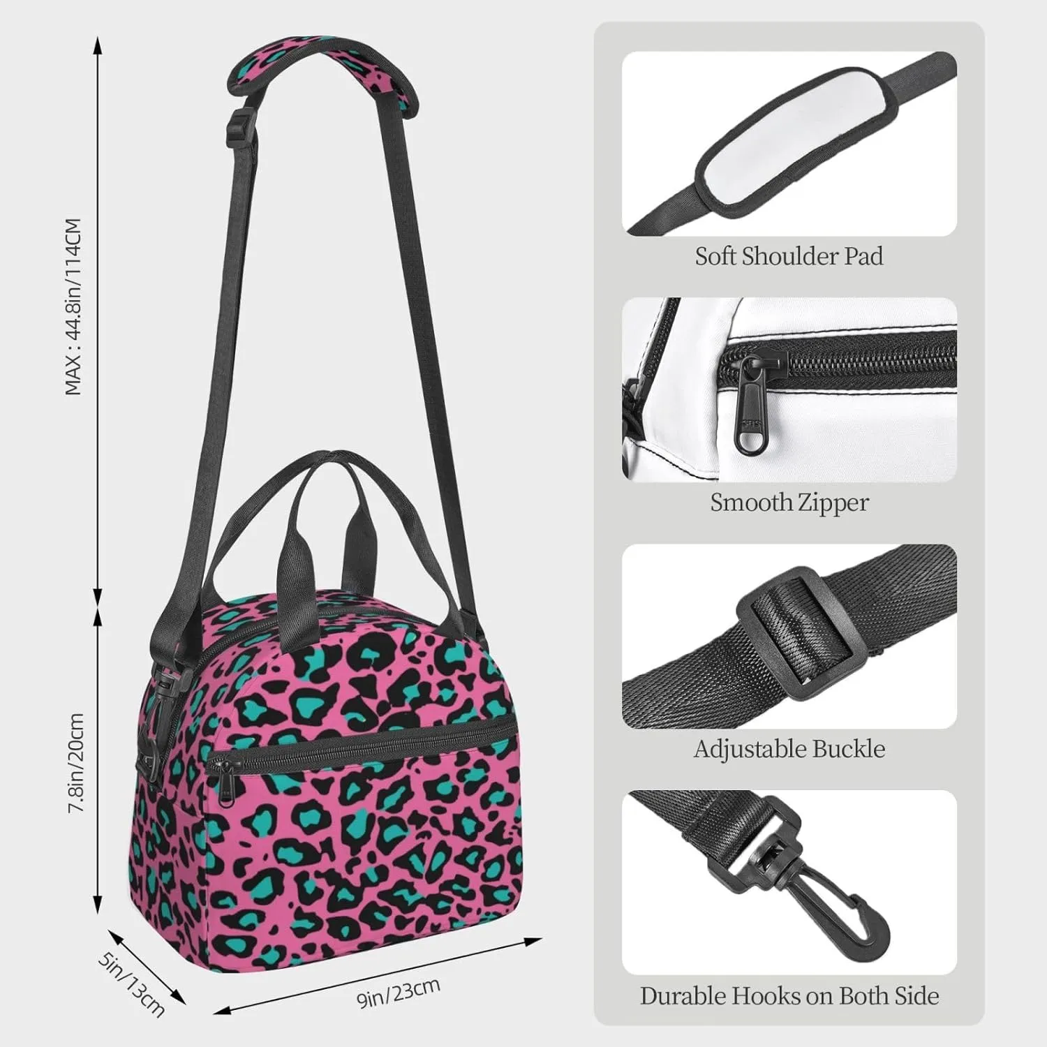 Starry Night,Insulated Reusable Lunch Bag with Adjustable Shoulder Strap for Adults,Star in Sky Astronomy,Leakproof Office Picnic Hiking Beach Tote Bag,Blue,9x5x7.8in