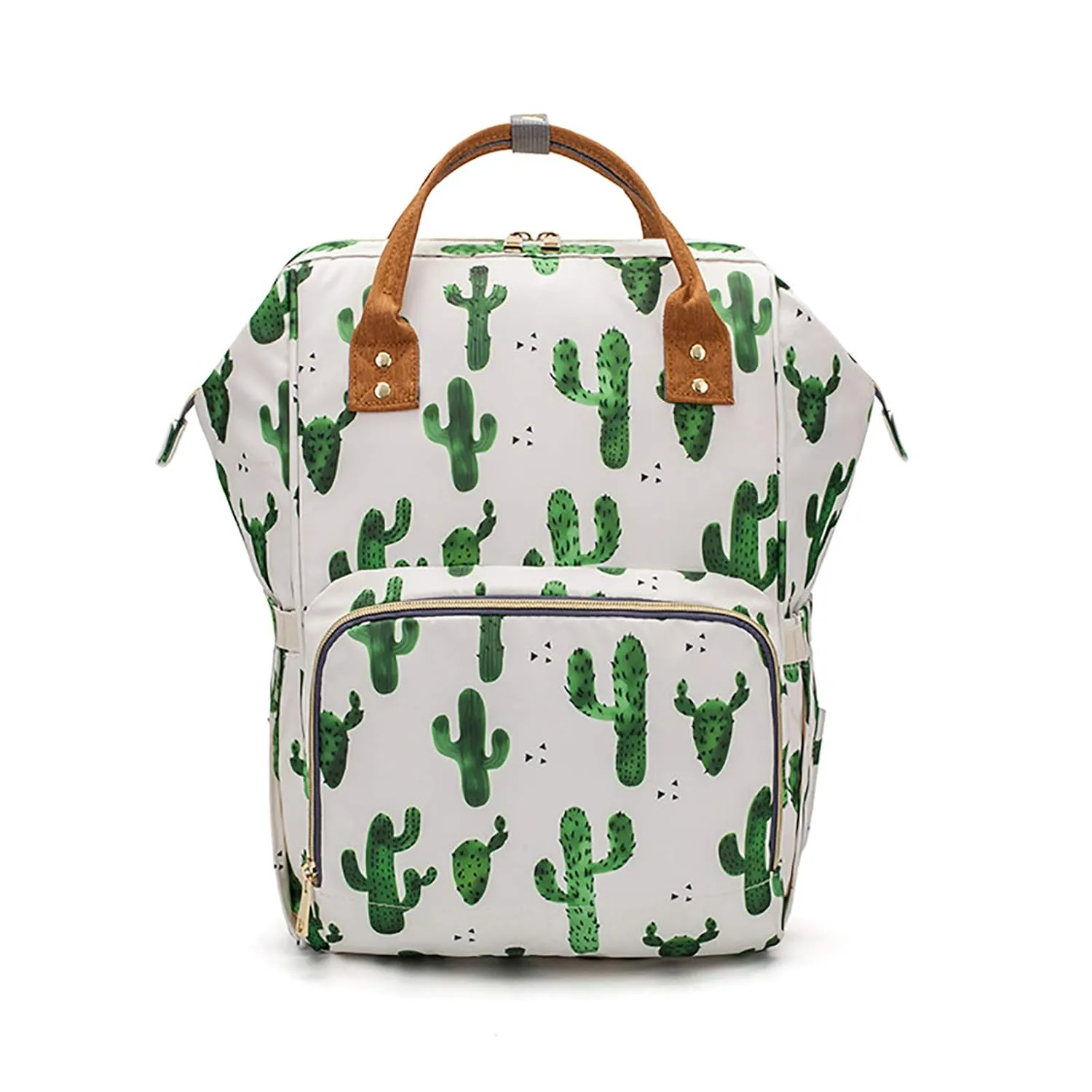 Starte Flower Baby Diaper Backpack with Stroller Straps Large Capacity Baby Bags for Fashion Mommy Maternity Nappy Bag Cactus